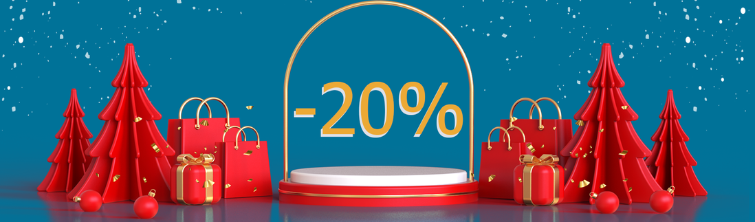 Discount: -20% for your Christmas holidays